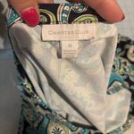 Charter Club Shift Dress size medium Multi Paisley Nylon Short Sleeve Round Neck Photo 3