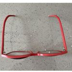 Liz Claiborne LC21 RED Oversized VTG Eyeglasses Frames ONLY 140mm Photo 1