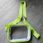 Clear and Neon Green Stadium Crossbody Messenger Bag Photo 0