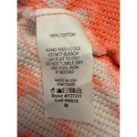 Anthropologie Maronie Neon Pink Tie Dye Waffle Knit Crop Top Size M Long Sleeve Photo 4