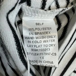 Savanna Jane 1X Striped Embroidered Multicolor Red Lips Mouth Long Sleeve V Photo 4