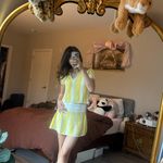 NWT ROWING BLAZERS KNIT YELLOW TOP AND SKIRT SET Size XS Photo 3