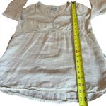 Old Navy Linen Maternity Top Beige Blouse Womens Size XS Maternity Photo 8