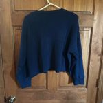 Nordstrom USA sweater! Cute Navy crop American patriotic sweatshirt women’s size XL! Photo 4