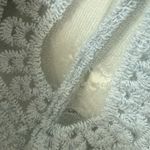 Forgotten Grace  Blue Cardigan 2X Crochet Lace Bohemian Duster Jacket Sheer Photo 3