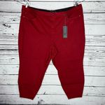 Torrid Premium NWT Size 30S Scarlet Wine Red Sky High Skinny Leg Jeans Photo 0