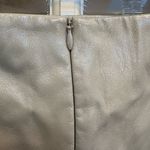 Topshop  Vinyl Wrap Skirt Vegan Faux Leather Grunge Punk  Dove Grey Size 14 NWT Photo 6