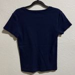Ralph Lauren  Navy Blue V-Neck top shirt Women's Large Photo 4