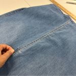 OAT New York Stretch Medium Wash Denim Midi Skirt Size 4 Blue Photo 12