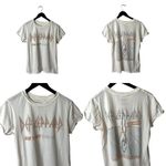 Recycled Karma Distressed Def Leppard T Shirt Womens White Medium M Music Band Graphic Tee Logo Photo 1