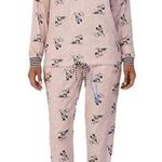 Disney Women's 2 Piece Mickey & Minnie Mauve Pajama Set - size XL Photo 0
