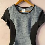 Double Click Gray & Black Bodycon Textured Mini Dress Photo 4