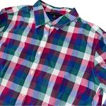 Brooks Brothers Women’s Size 10 Red Green Blue Plaid Cotton Button Down Shirt Photo 3
