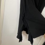 Current/Elliott current elliott ruffle hem black short sleeve cotton tshirt dress size medium 2 Photo 3