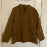 Norton Mcnaughton Vintage women’s quilted stitch faux suede brown tan jacket 12 Photo 0