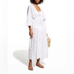 Solid & Striped NWT Eyelet Tiger White Kaftan Cover-up Size Medium Photo 4