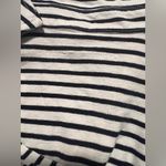Frank & Eileen Patrick Popover Henley Top Shirt Pullover Black White Striped Size L Photo 7