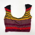 Dior Vintage 80s Christian  Beachwear Bikini Striped Scoop Neck Photo 2