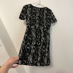 French Connection  Black White Diamond Geometric Snake Snakeskin ish Sheath Dress Photo 7