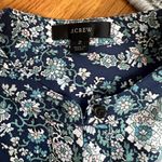 J.Crew Tie-Front Paisley Silk Shirtdress Photo 8