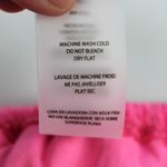 Good American NEW Always Fits Bikini Set One Shoulder Top Tiny Ties Bottom Pink Photo 12