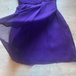 J.Crew 100% Silk Spaghetti Strap Chiffon Purple Dress Sweetheart Neckline Size 4 Photo 6