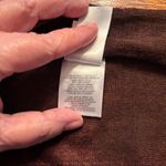 Jones New York  Open Cardigan Brown 3/4 sleeve Linen Women's Size M Boho Drape Photo 4