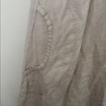 Ezio Sleeveless linen Beige Dress tan large Photo 2
