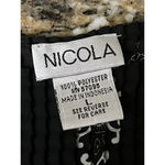 Nicola Black Paisley Popcorn Tank Top Women’s L | Semi Photo 7