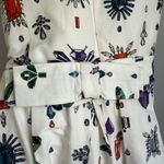 Essentiel Antwerp Dress Gemstone Print Sleeveless Pleated Party Cocktail White Size 12 Photo 6