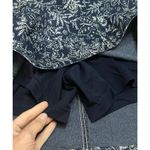 Christopher & Banks  Denim Paisley Shirt with Built in Shorts Photo 9