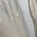 American Eagle Outfitters size medium y2k V-Neck Sweater long cream cable knit p Photo 3
