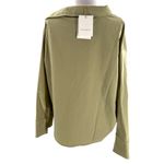 The Frankie Shop NWT  Roan asymmetric button down top beige green sz M Photo 2