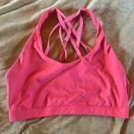 Fabletics Bright Orange Coral Strappy Sports Bra Sz Small Photo 0