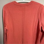 Krimson Klover Blush Ribbed Merino Wool blend sweater Orange Size M Photo 3