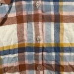 Croft & Barrow ‎ Womens Medium Flannel Shirt Button Up Plaid Long Sleeve Top NWT Photo 1