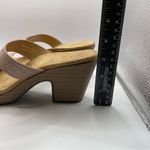 Spring Step Patrizia by  light wood open toe heel sandals light pink  size 9 F4 Photo 4