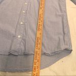 ATM Striped Button Down Boyfriend Shirt Sz XS Blue Nautical Classic City Girl White Photo 6