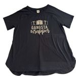 Wrapper Christmas Shirt Gangsta  Funny Large Black‎ And Glitter Photo 0