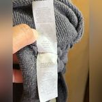 Aerie Side Ruched Hoodie Sweatshirt Gray Large Drawstring Comfy Pullover Photo 4