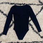 Everlane Black V-neck Long Sleeve Bodysuit Photo 6