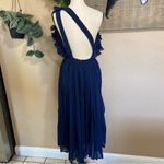 NWOT Splendid Charisma Navy Ruffled Pleated One Photo 4