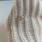 Carmen Steffens Maison White Cream Chunky Knit Sweater Dress Turtle Neck NWT Photo 4