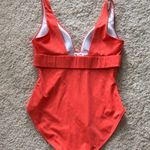 Boden Belted Deep V Swimsuit One Piece in Orange Coral Size 10 Photo 9