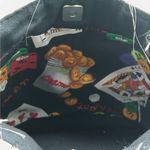 Vintage Y2K Whimsical Tote Bag Bingo Casino Cards Game Night Shoulder Handbag Black Photo 7