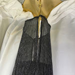 Bar III  Women's Metallic Midi Dress Sleeveless Evening Cocktail Party Black‎ M Photo 6