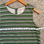 Hutch  Green Striped Sleeveless Mini Dress Size Large Casual Photo 4