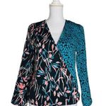 Allison Joy XS  Evereve Multi Color Cross front Top Blouse Photo 0