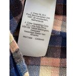 Madewell ‎ Plaid Flannel Button Down Shirt Women’s Medium Blue Pink Cream Photo 6