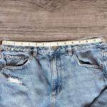 Garage  DENIM Distressed High Rise Mom Jeans Raw Hem Straight Leg 9/29 Photo 7